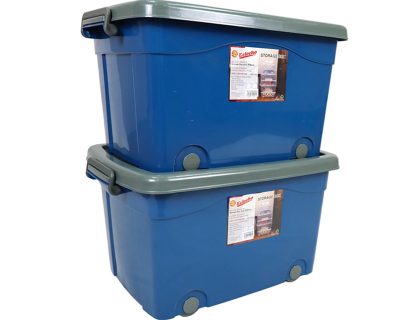 39L EELEEHO STORAGE BOX WITH LID & WHEELS (739)
