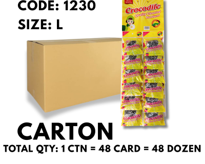 [1 CTN X 48 CARDS] CROCODILE 12'S STAINLESS STEEL SCOURER WITH CARD (1230)