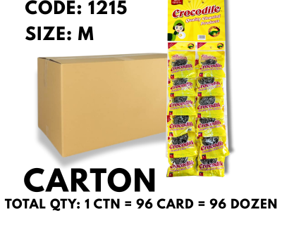 [1 CTN X  96 CARDS] CROCODILE 12'S STAINLESS STEEL SCOURER WITH CARD (1215)