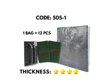 [1 BAG X 12 PCS] 1'S NYLON BRUSH PAD WITH HANDLE (505-1)