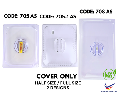 FOOD GRADE HALF SIZE FULL SIZE PLASTIC CLEAR FOOD COVER (705AS/705-1AS/708AS)